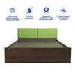 Lush Deluxe Queen Bed – Modern Storage Bed with Non-Woven Base