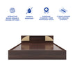Vida Bed – Headboard & Box Storage with Non-Woven Base