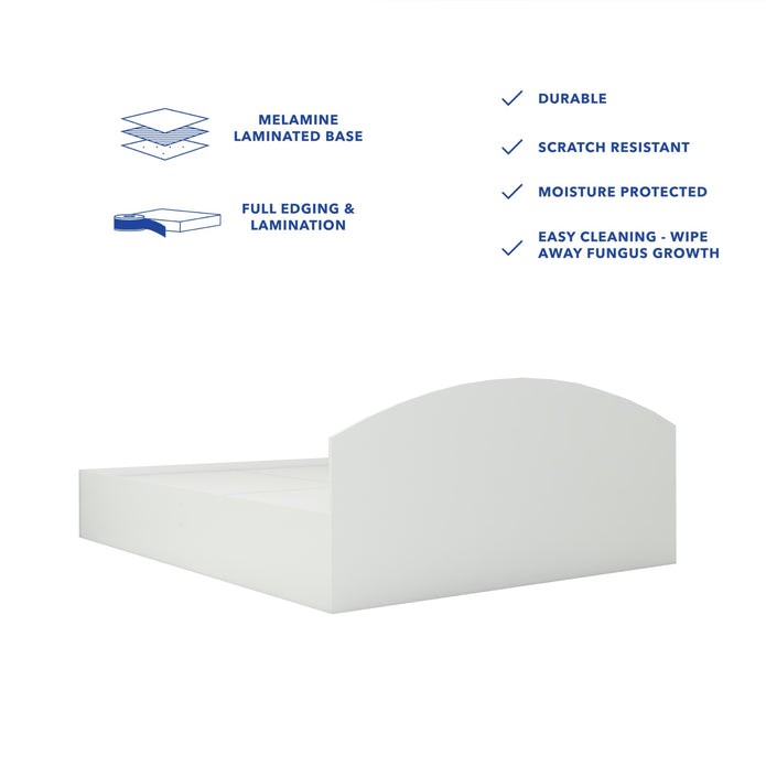 Daiki Bed – Modern Box Storage Bed with Non-Woven Base