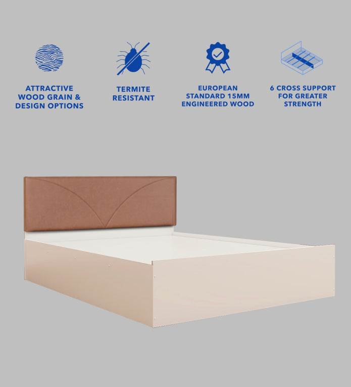 Tada Queen Bed – Box Storage & Premium Leatherette Upholstery | DF2H