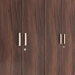 Kenzou 4-Door Engineered Wood Wardrobe – Large Almirah with Hanging Rod & Shelves