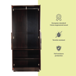 Poena 2-Door Engineered Wood Wardrobe – Compact Almirah for Bedroom