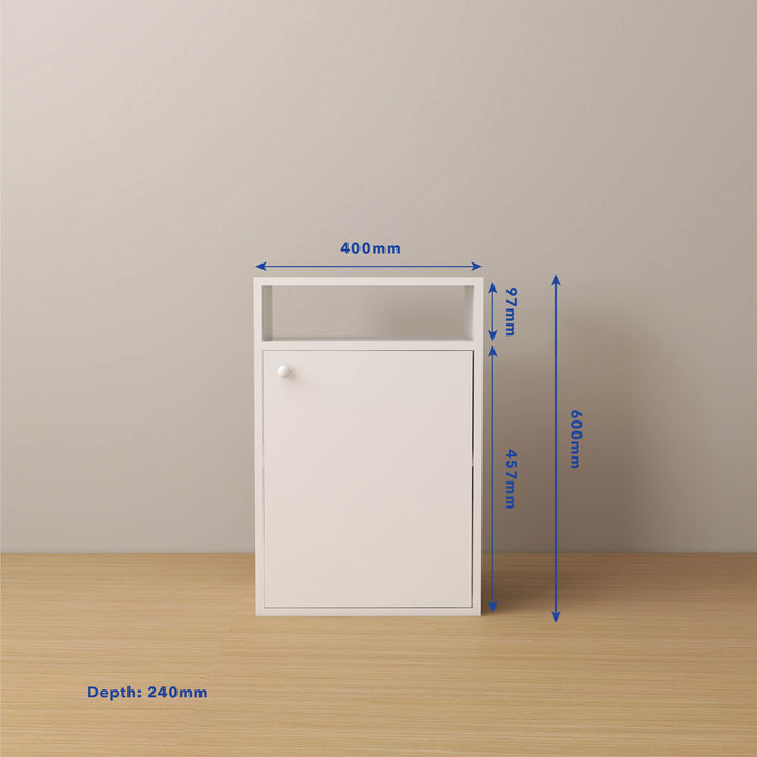 Emi Bedside Table – Wooden Nightstand with Drawer Storage