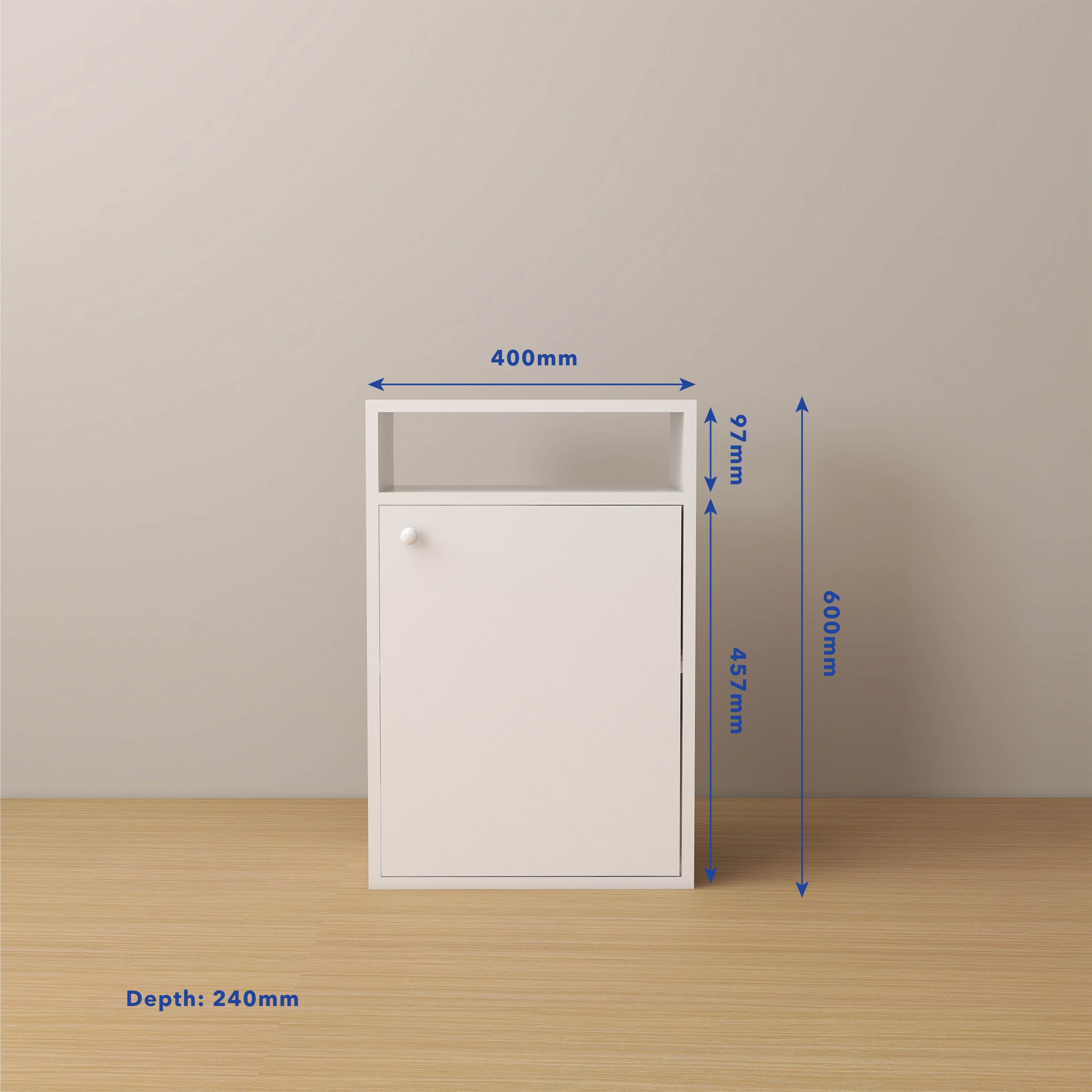 Emi Bedside Table – Wooden Nightstand with Drawer Storage