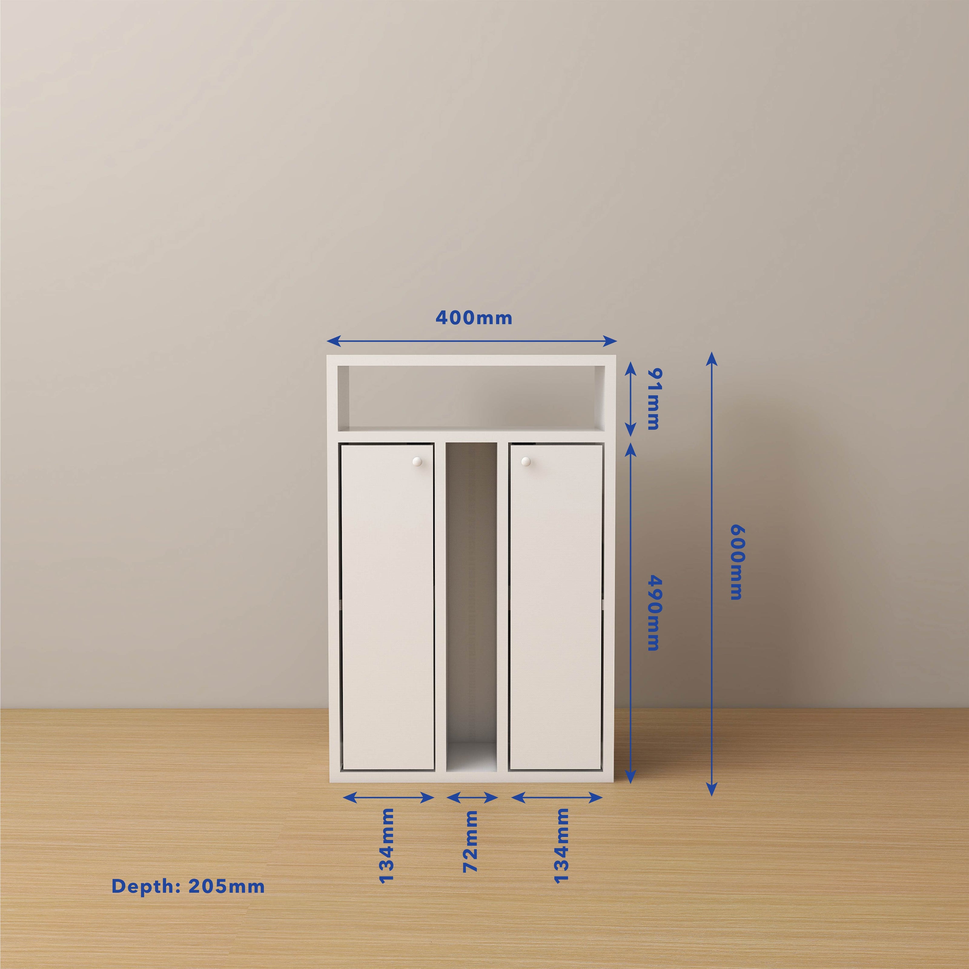 طاولة سرير رين - طاولة جانبية خشبية مدمجة مع درج تخزين