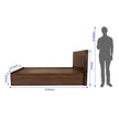 Aglaea Solidwood Headbord Queen Bed With Box Storage Non-Woveen
