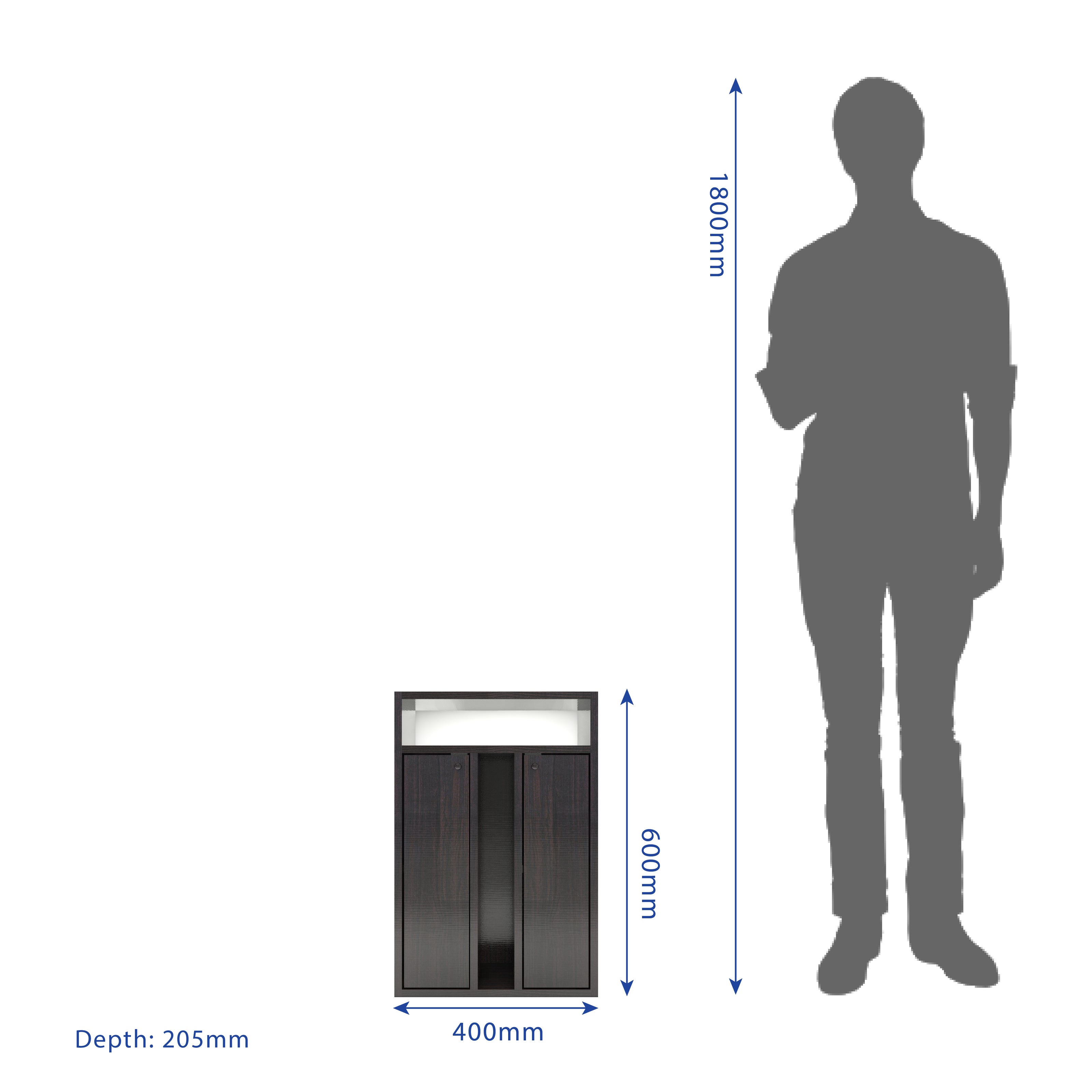 Ren Classic Bedroom Set – Queen, 2-Door Wardrobe & Side Table