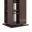 Shimada Rotatable Wooden Book Shelf – Columbia Walnut Finish