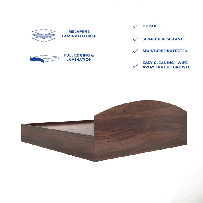 Daiki Bed – Modern Box Storage Bed with Non-Woven Base