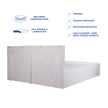 Lush Deluxe Queen Bed White Base With Box Storage (Non-Woveen)