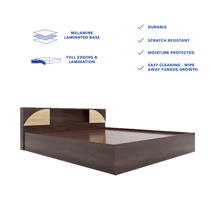 Vida Bed – Headboard & Box Storage with Non-Woven Base