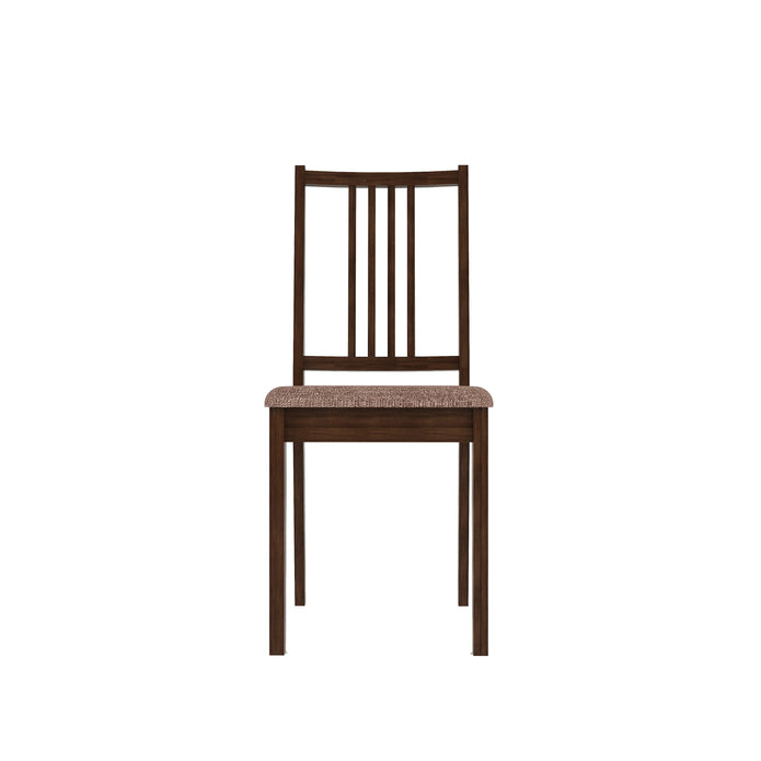 طقم طعام هيوستن من الخشب الصلب بأربعة مقاعد مع مقعد