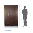Housen 3-Door Wardrobe with Shelves (Engineered Wood)