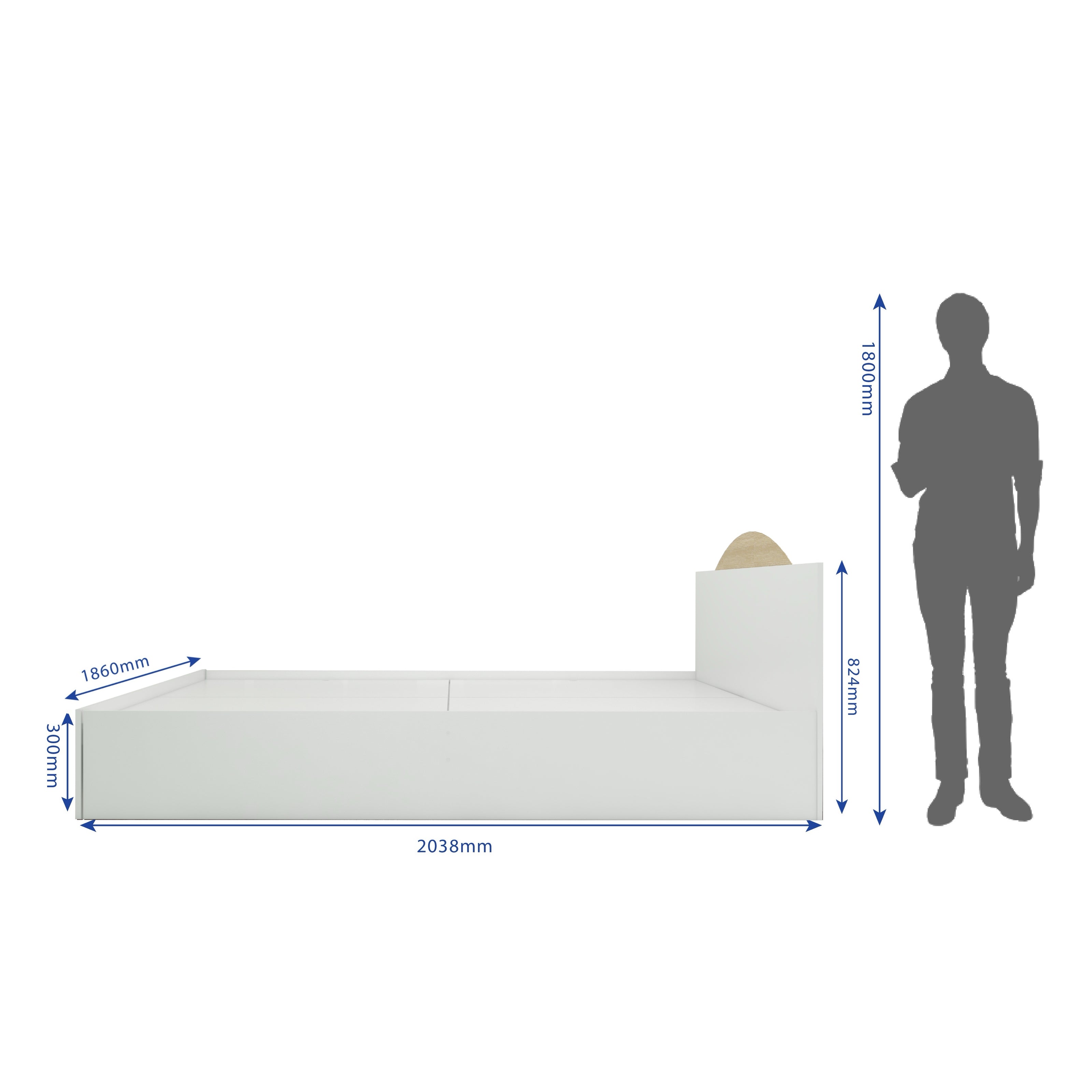 Arisa Bed With Box Storage (Non-Woveen)