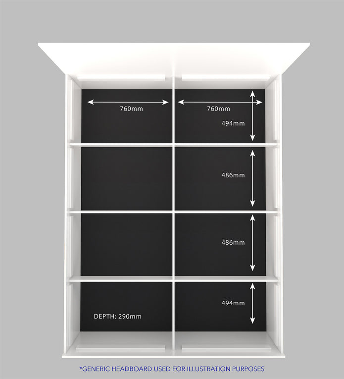 Yama Queen Bed – Leatherette Upholstery with Box Storage