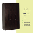 Litae 3-Door Engineered Wood Wardrobe – Modern Almirah with Shelves & Hanger