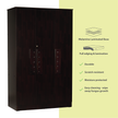 Prophasis 3-Door Engineered Wood Wardrobe – Modern Bedroom Almirah with Shelves & Hanging Space