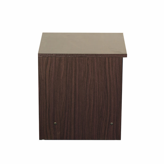 Takeo Bedside Table – Wooden Nightstand in Walnut Finish with Storage