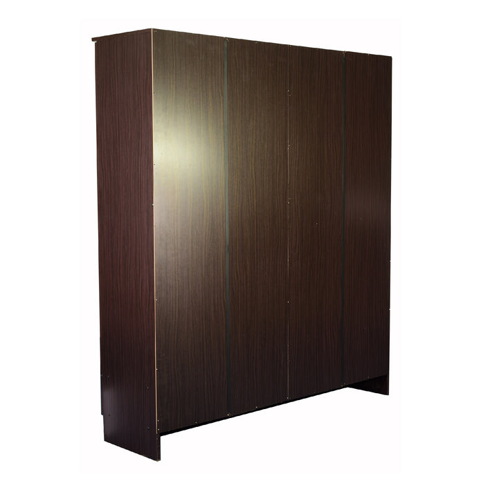 Housen 4-Door Wardrobe with Shelves (Engineered Wood)