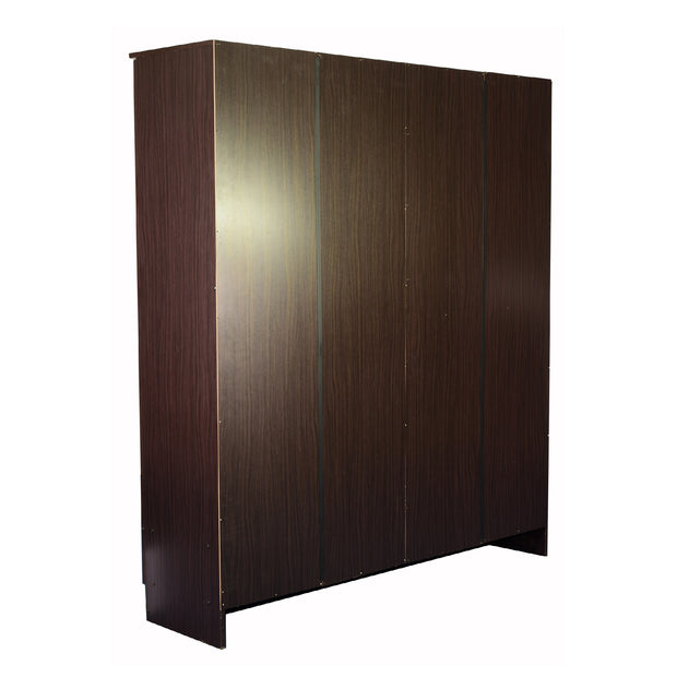 Housen 4-Door Wardrobe with Shelves (Engineered Wood)