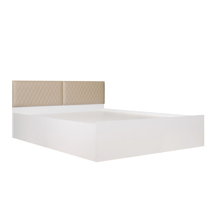 Lush Deluxe Queen Bed White Base With Box Storage (Non-Woveen)