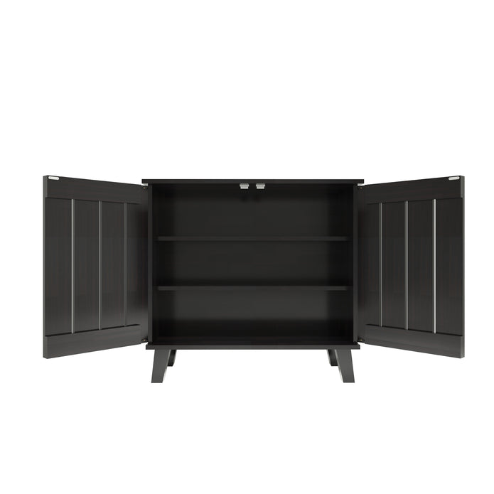 خزانة أحذية جوهاني ذات بابين بلون وينج