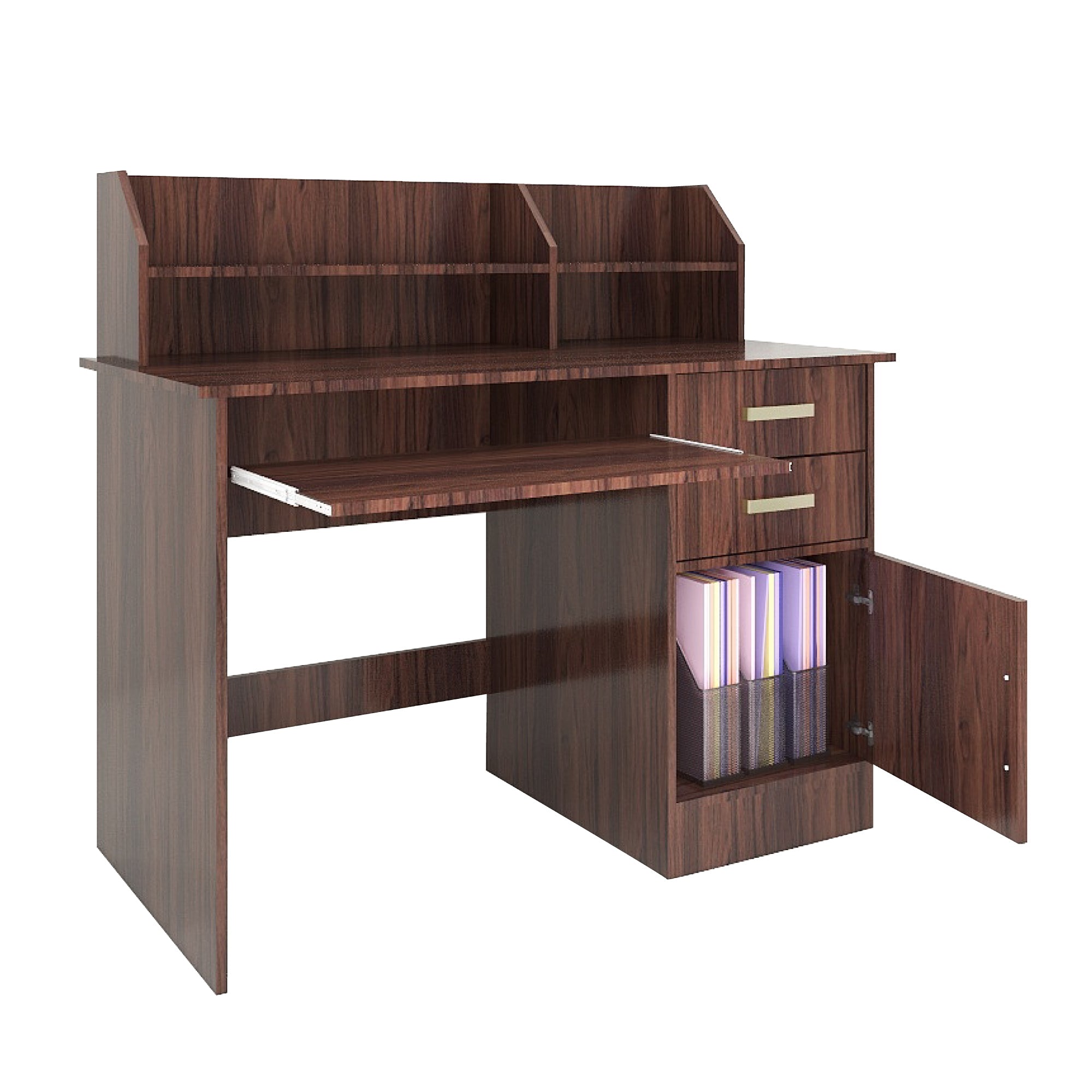 طاولة دراسة من خشب شامون الهندسي مع الروطان