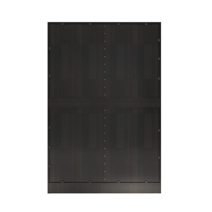 Kenzou 4-Door Engineered Wood Wardrobe – Large Almirah with Hanging Rod & Shelves