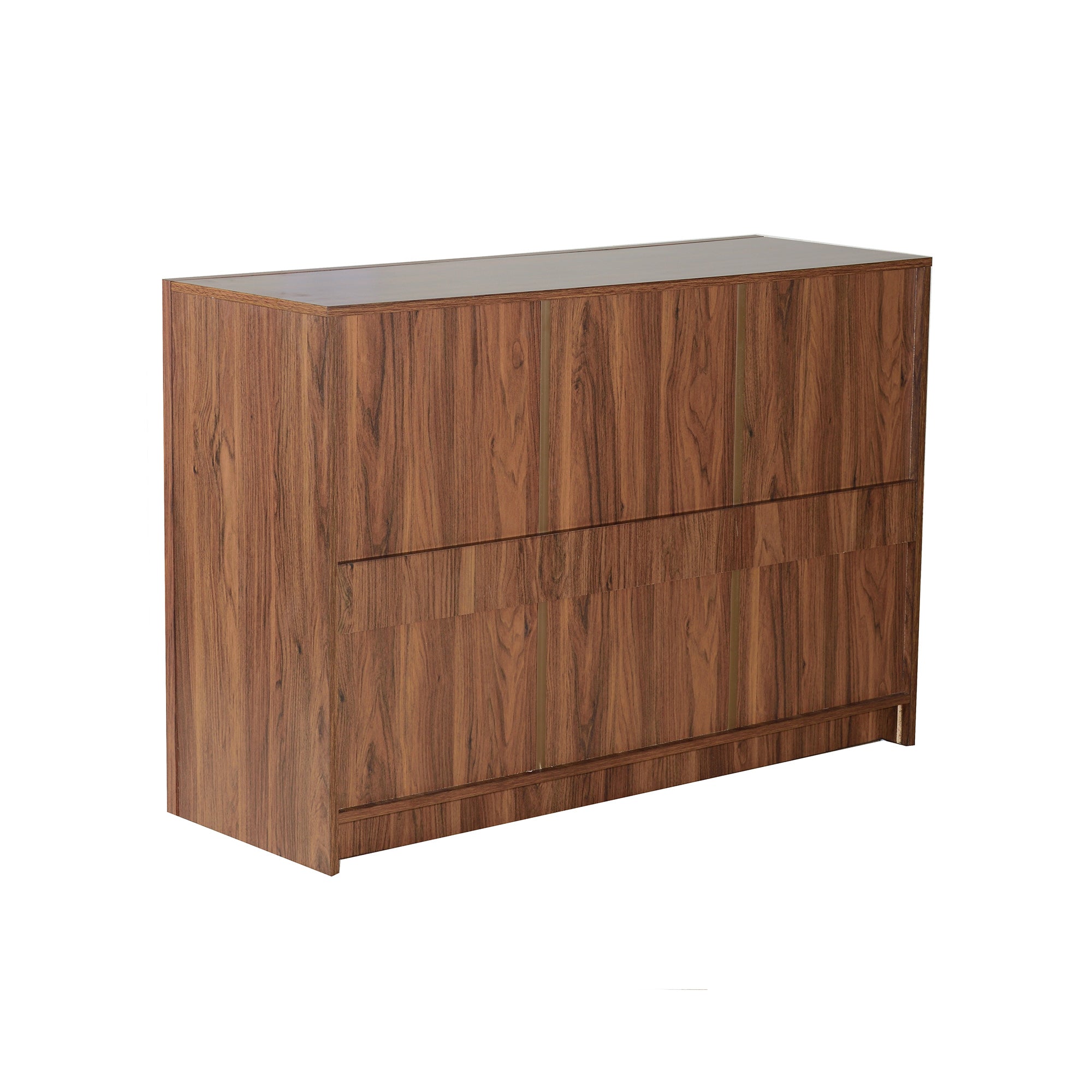 Yuko 8-Drawer Chest – Columbia Walnut Finish Wooden Storage Unit