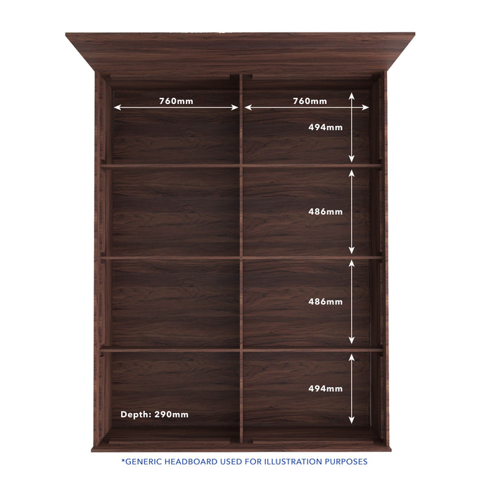 سرير تبغ مع قماش جلدي فاخر وصندوق تخزين - سرير كوين