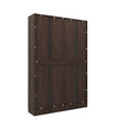 Kenzou 4-Door Engineered Wood Wardrobe – Large Almirah with Hanging Rod & Shelves