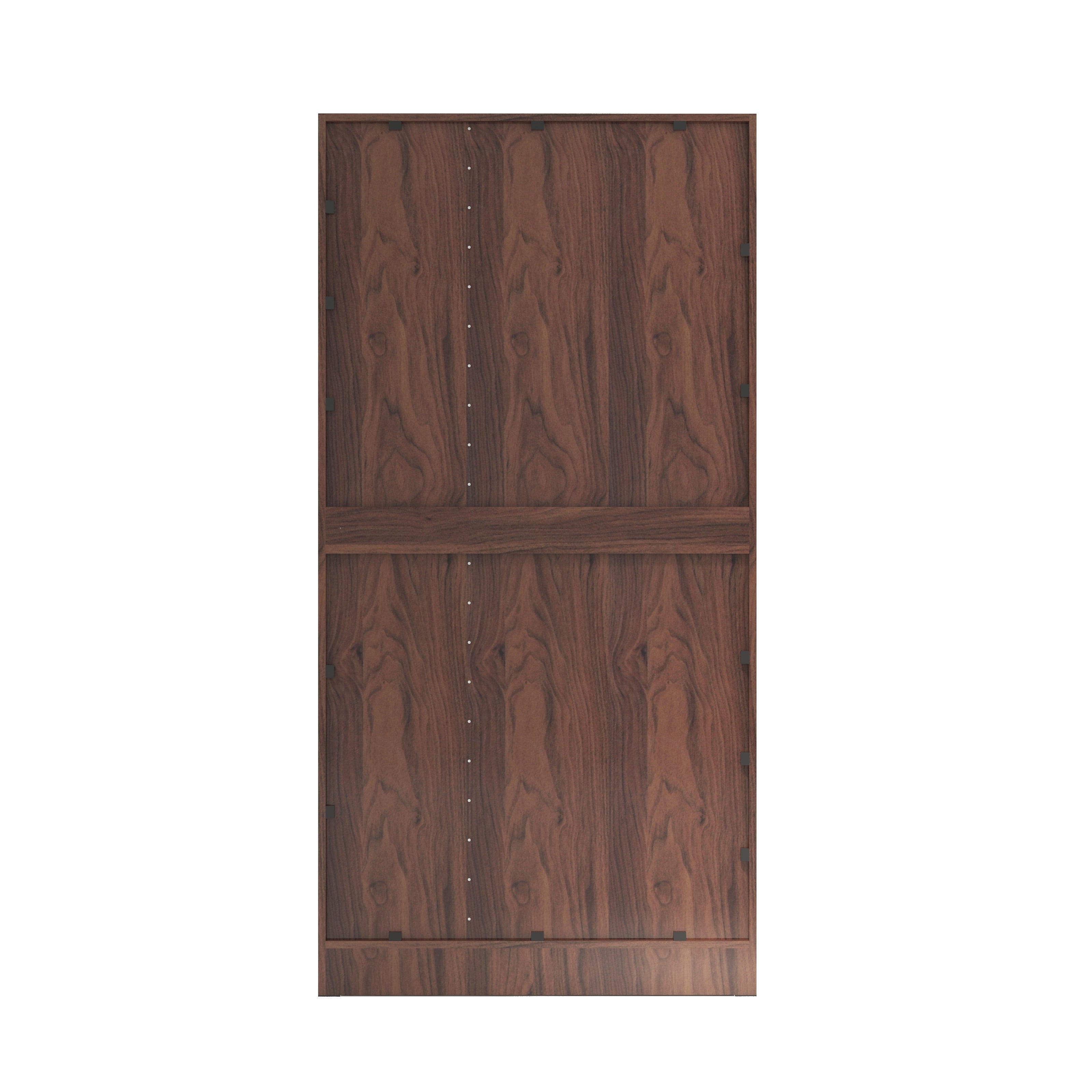 خزانة ملابس كينزو الخشبية الهندسية بثلاثة أبواب - غرفة نوم عصرية مع أرفف