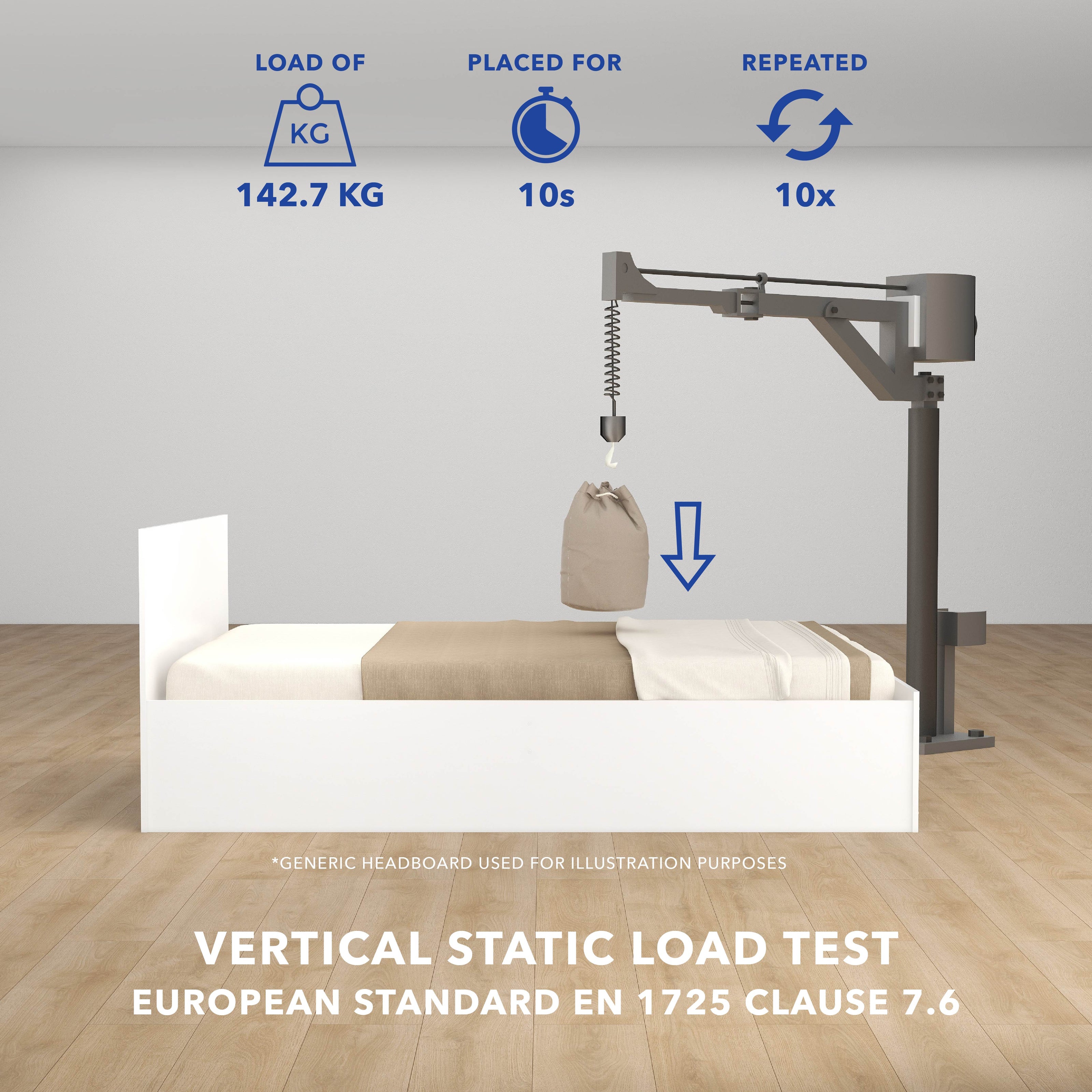 Luna Bed With Premium Fabric And Box Storage - King Bed