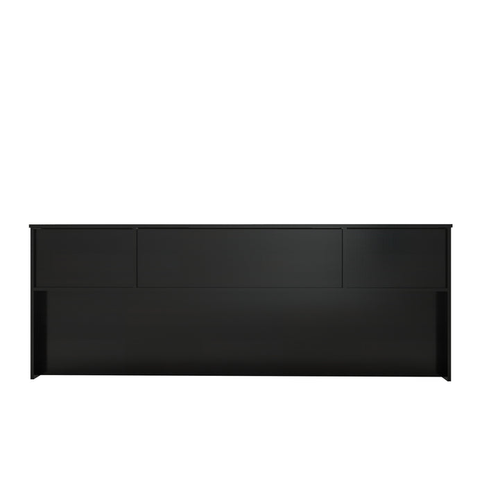 Kaito Bed – Rattan Headboard with Box Storage (Non-Woven Base)