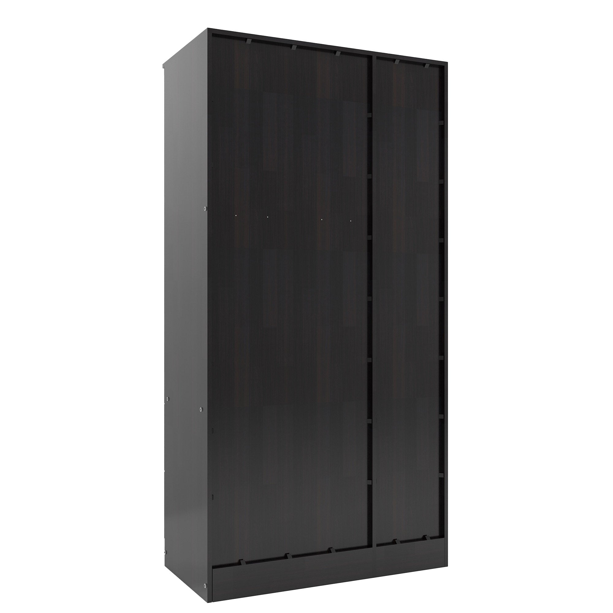 Ren 3-Door Engineered Wood Wardrobe with Rattan Design – Bedroom Almirah