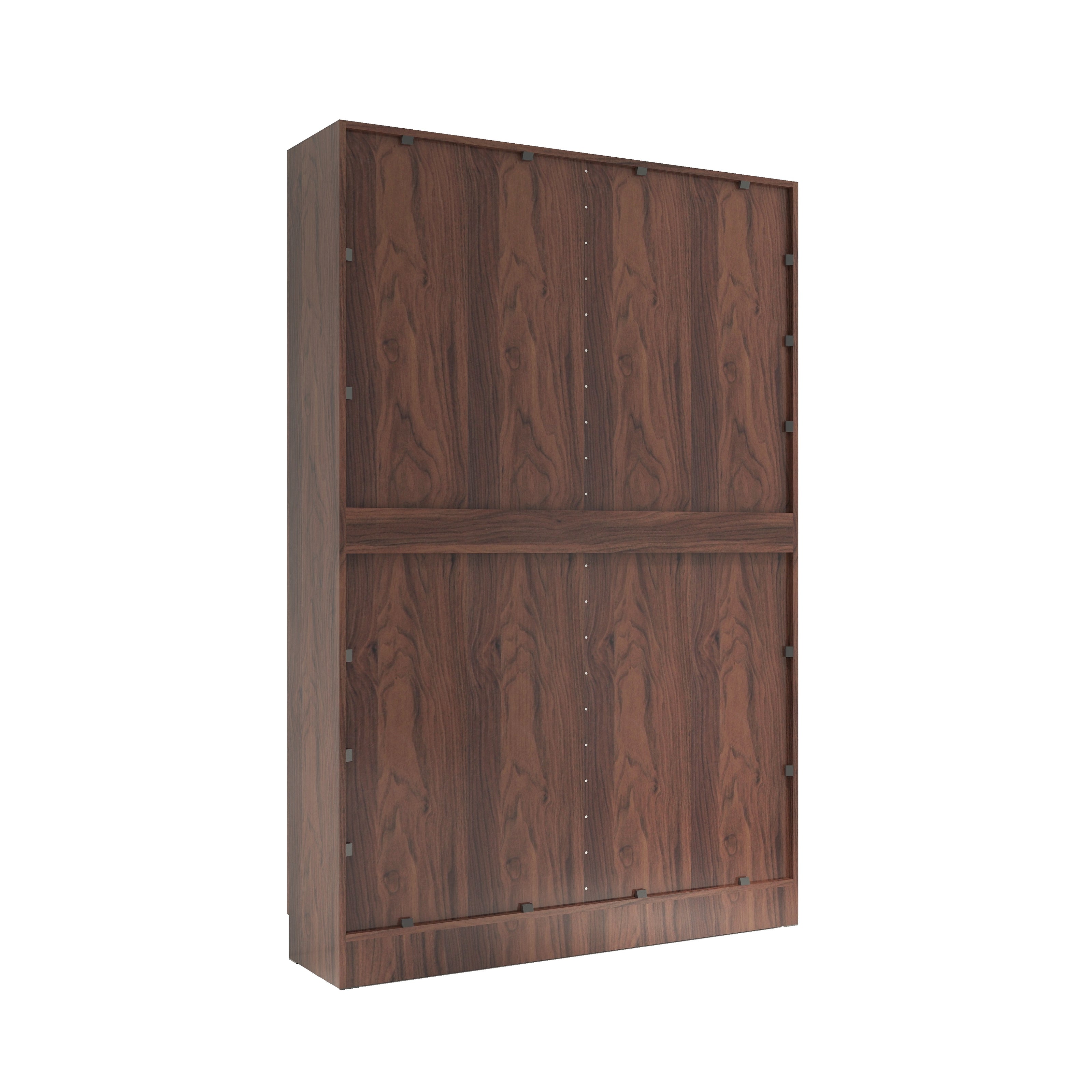 Kenzou 4-Door Engineered Wood Wardrobe – Large Almirah with Hanging Rod & Shelves