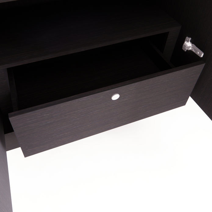 Julian 4-Door Engineered Wood Wardrobe with Mirror