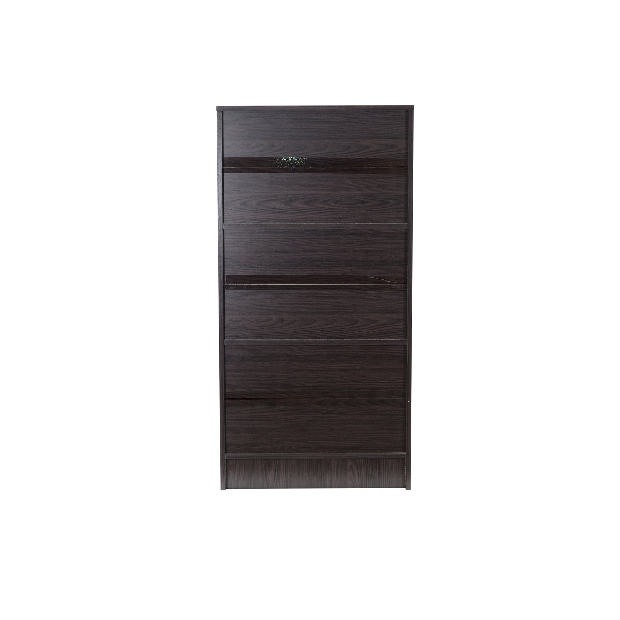 Hayao 3-Tier Wooden Bookshelf with Cabinet – Wenge Finish
