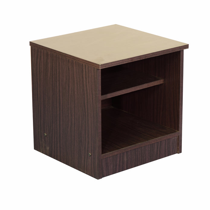 Takeo Bedside Table – Wooden Nightstand in Walnut Finish with Storage