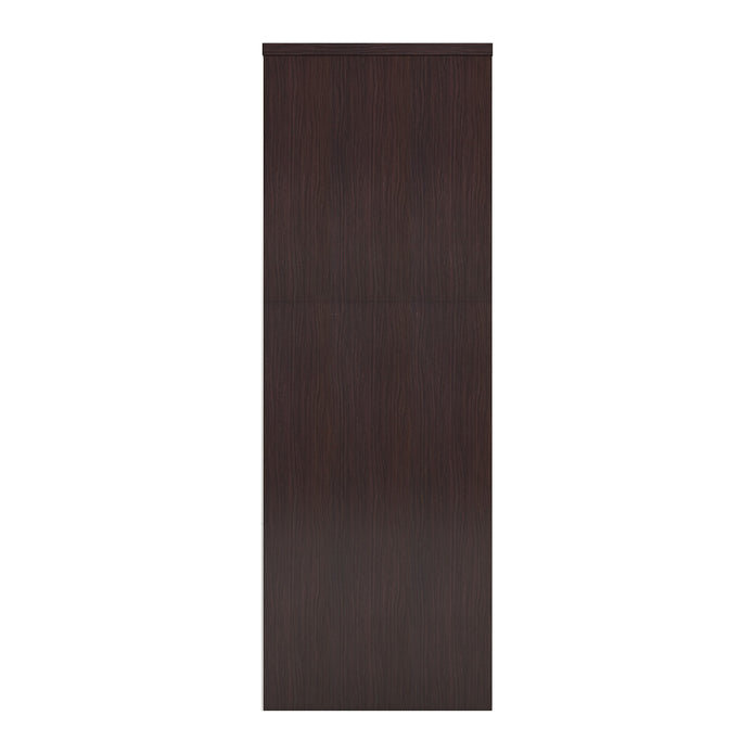 حامل أحذية خشبي من كاميا - لون الجوز الكولومبي مع خزانة تخزين