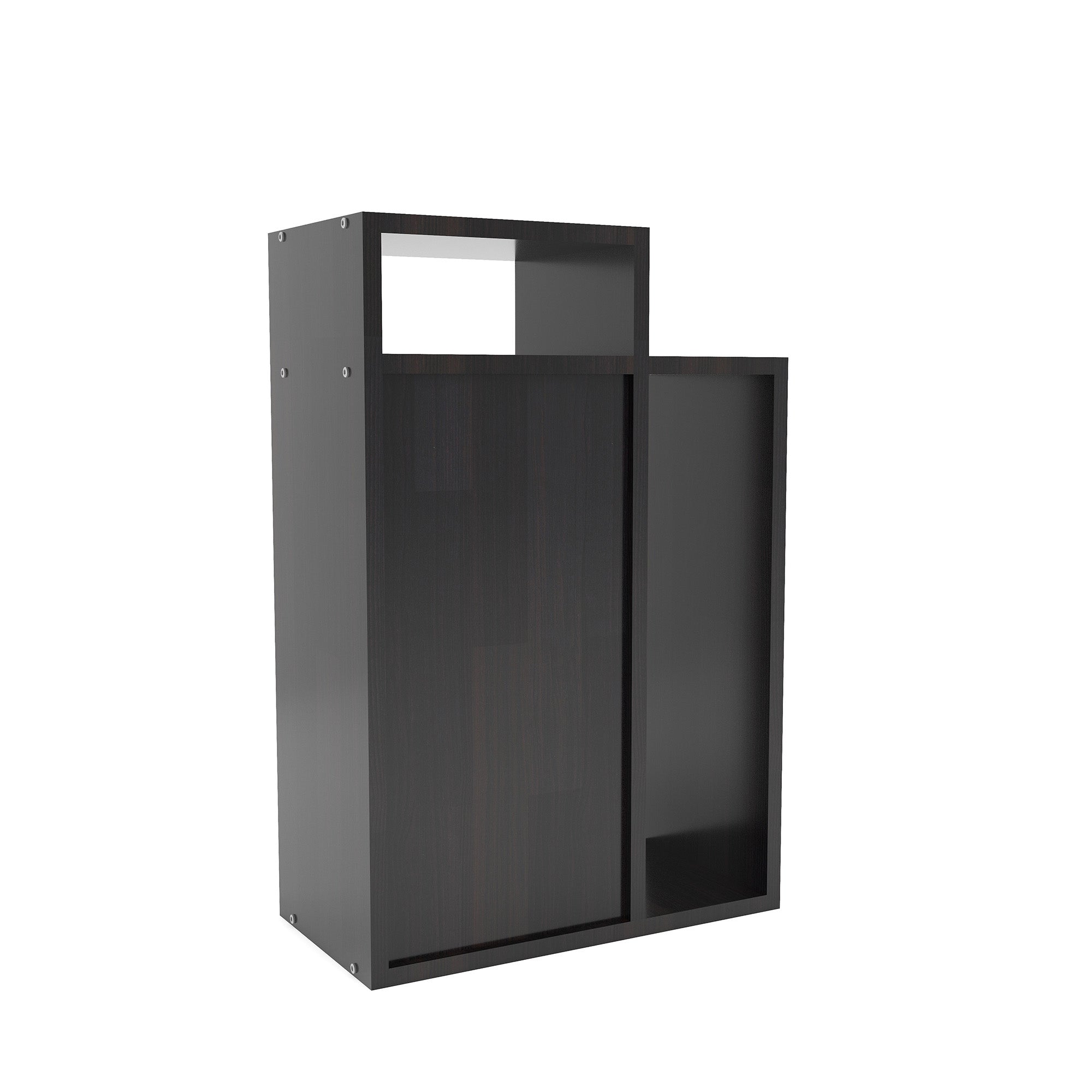 طاولة سرير أكاري - طاولة جانبية خشبية مع درج تخزين