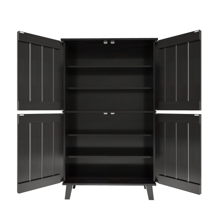 خزانة أحذية جوهاني بأربعة أبواب بلون وينج