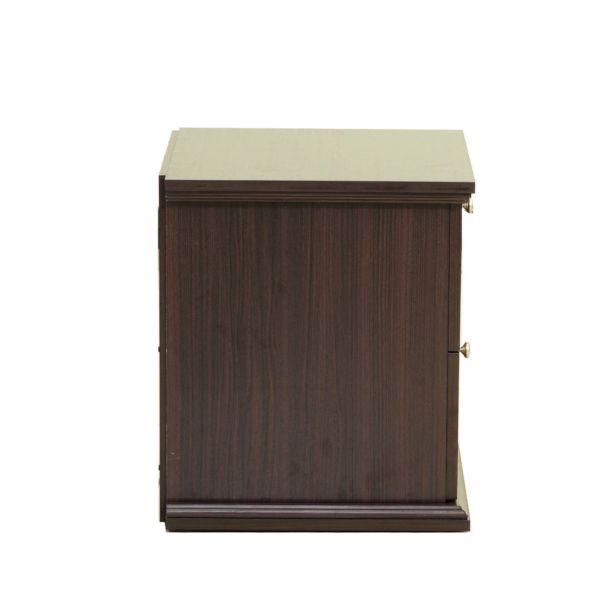 Taro Bedside Table – Wooden Nightstand in Walnut Finish with Drawer