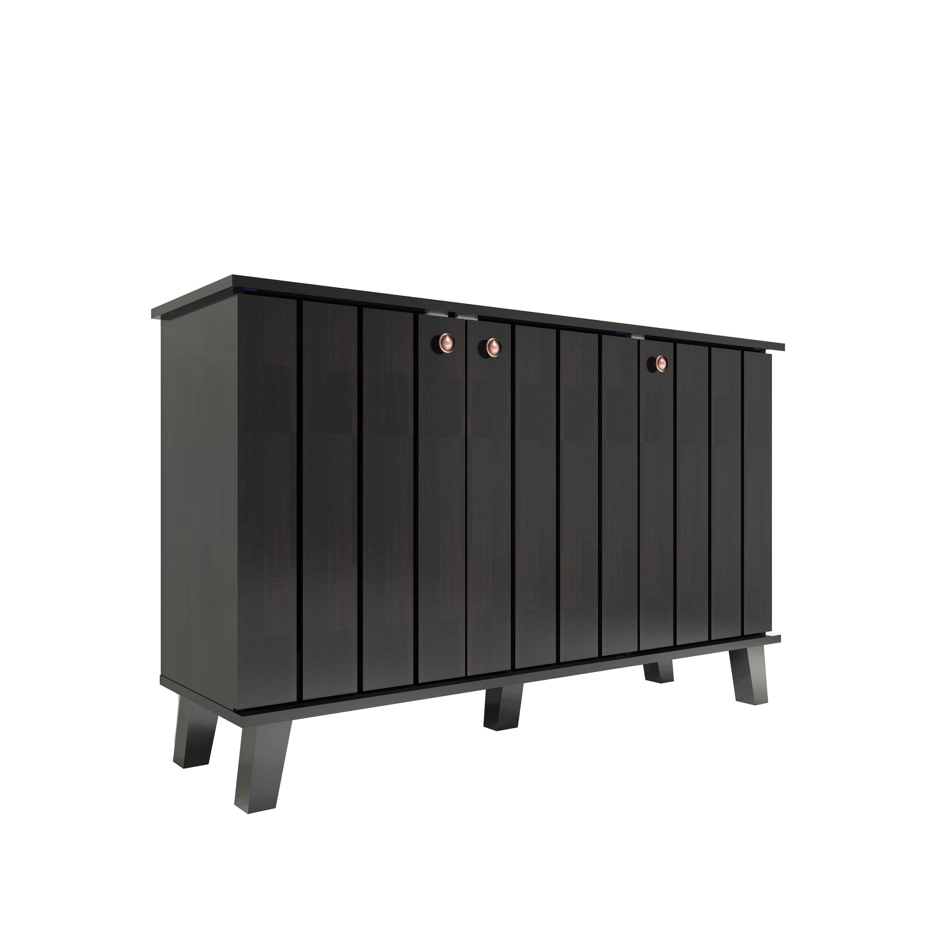 خزانة أحذية جوهاني بثلاثة أبواب بلون وينج