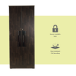 Poena 2-Door Engineered Wood Wardrobe – Compact Almirah for Bedroom