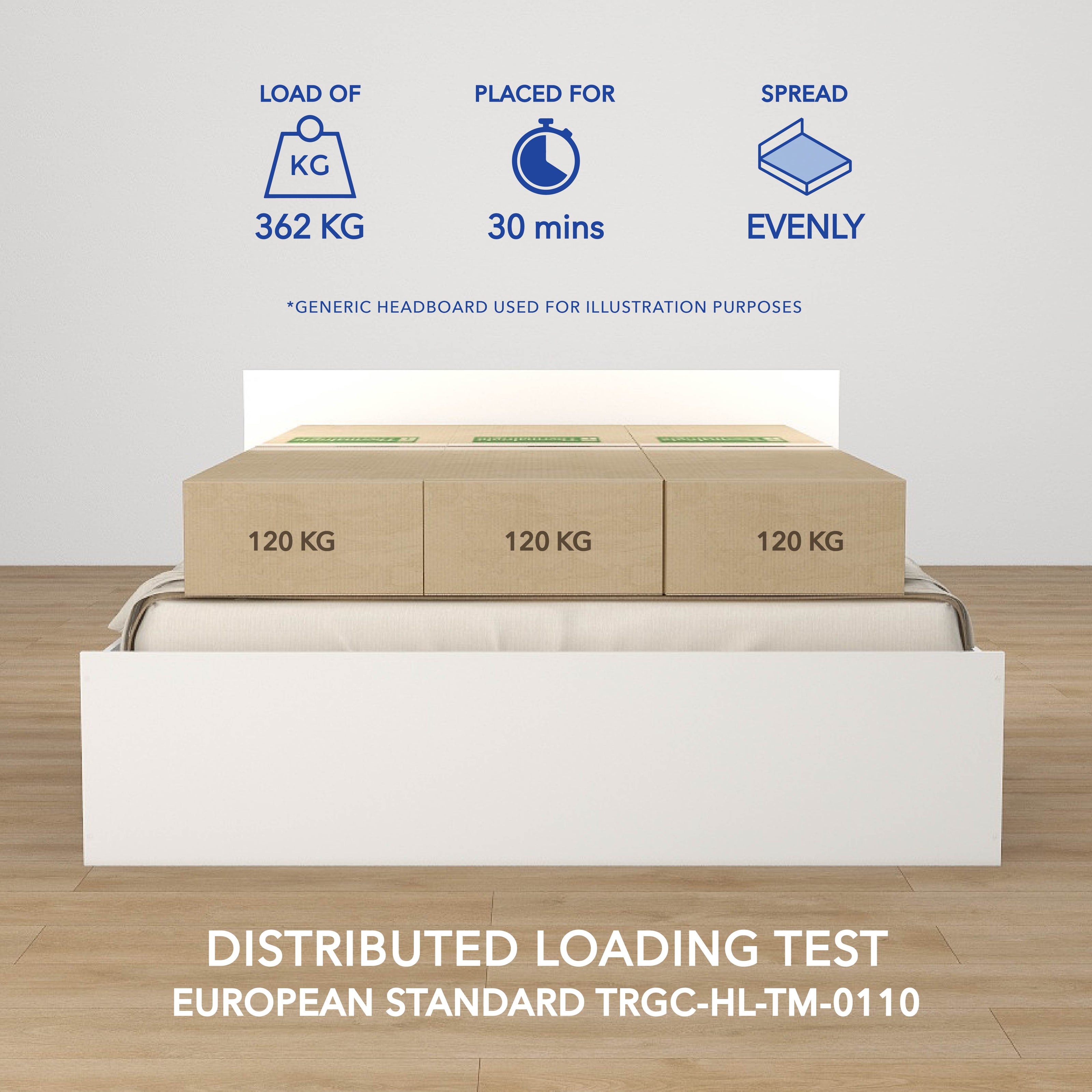 Calla King Size Upholstered Bed with Hydraulic Storage