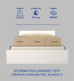 Chestnut Bed With Premium Leatherette Fabric And Box Storage - Queen Bed
