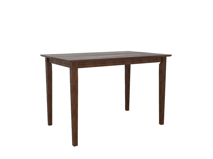 طقم طاولة طعام مونتيري من الخشب الصلب، 4 مقاعد، مع كراسي متضمنة