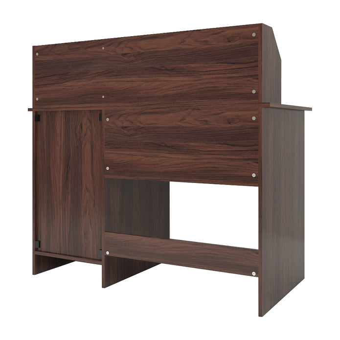 طاولة دراسة من خشب شامون الهندسي مع الروطان