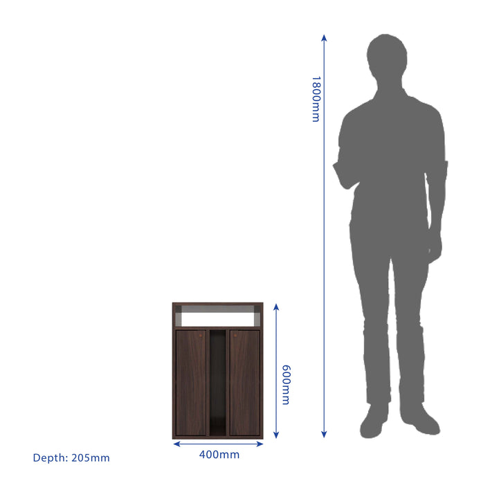 طاولة سرير رين - طاولة جانبية خشبية مدمجة مع درج تخزين